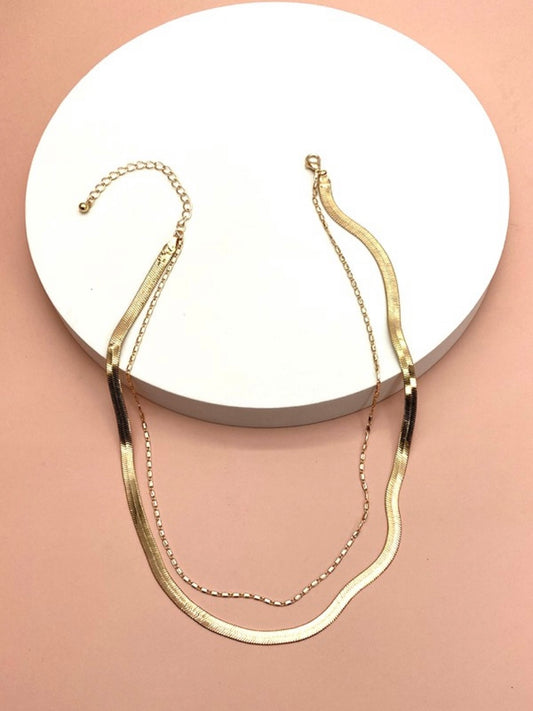 Snake and Largo Chain Necklace