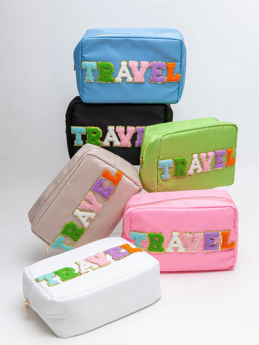 Large 'Travel' Makeup Pouch