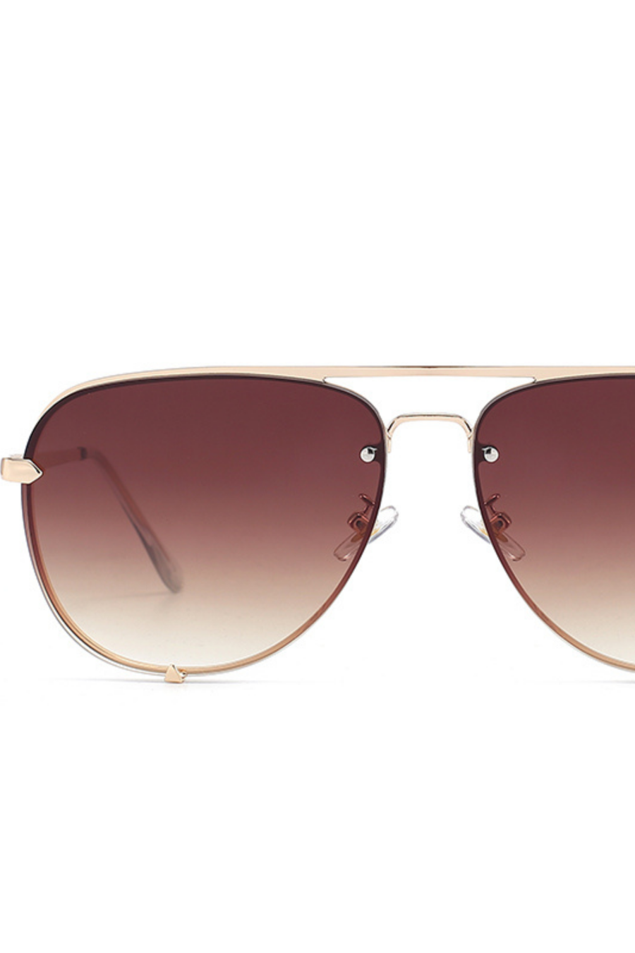 Hotel California Aviator Sunglasses- Gold/Brown